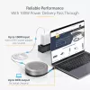 StarTech.com USB-C skaļruņu un mikrofona dokstacija, portatīvā konferences skaļruņa un audio doka, USB-C uz VGA/4K HDMI, 2x USB-A centrmezgls, mikrofons/skaļrunis, Teams/Zoom/softphone skaļrunis