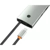 Techly IUSB32C-HUB6HPDI USB-C centrmezgls 6 portu, 4K HDMI, Ethernet, alumīnija korpuss