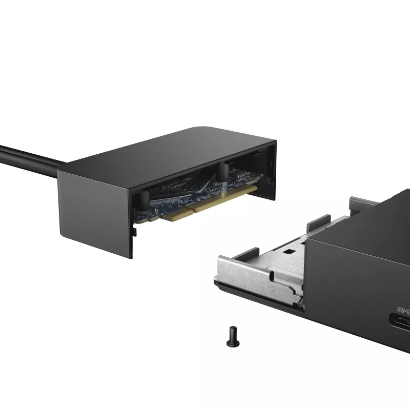 DELL WD19 vadu dokstacija USB 3.2 Gen 1 Type-C melna