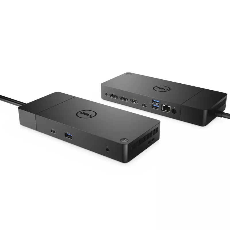 DELL WD19 vadu dokstacija USB 3.2 Gen 1 Type-C melna