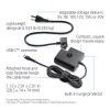 HP USB-C ceļojumu tīkla adapteris 65W — kompakts 100–240V iekštelpu lādētājs, melns, 74×74×28.5 mm