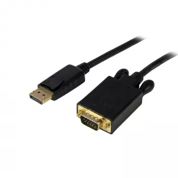 StarTech.com 15ft (4.6m) DisplayPort uz VGA kabelis - aktīvs DisplayPort-VGA adaptera kabelis - 1080p video - DP uz VGA monitora kabelis - DP 1.2 uz VGA pārveidotājs - fiksējošs DP savienotājs