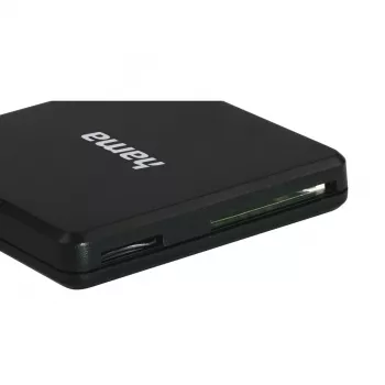 Hama USB 3.0 daudzkaršu lasītājs, SD/microSD/CF, melns