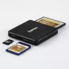 Hama USB 3.0 daudzkaršu lasītājs, SD/microSD/CF, melns