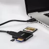 Hama USB 3.0 daudzkaršu lasītājs, SD/microSD/CF, melns
