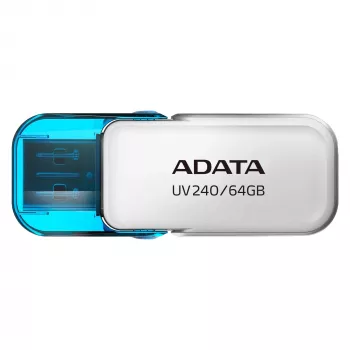 ADATA UV240 USB zibatmiņa 64 GB USB Type-A 2.0 Zils, Balts