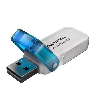 ADATA UV240 USB zibatmiņa 64 GB USB Type-A 2.0 Zils, Balts