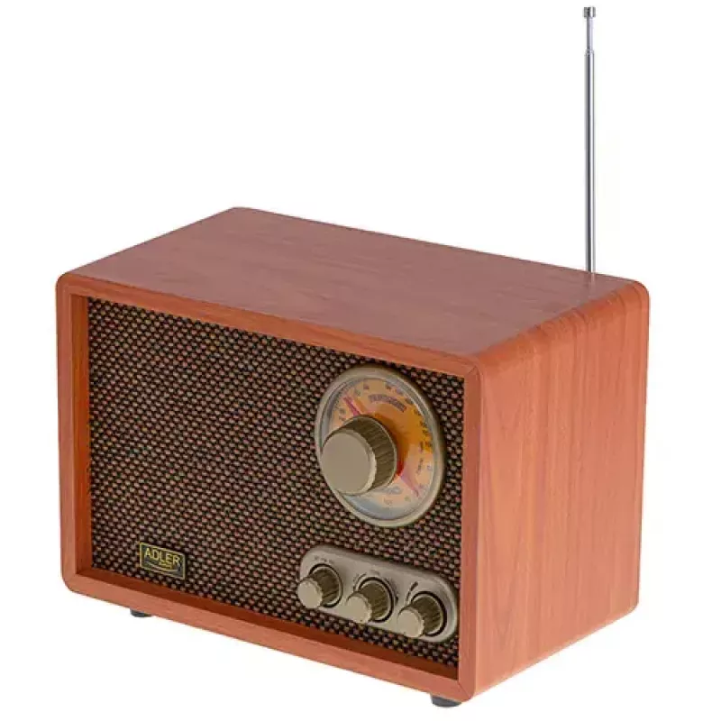 Portatīvais radio Adler AD 1171 — AM/FM, Bluetooth, 10 W RMS, bronzas krāsa