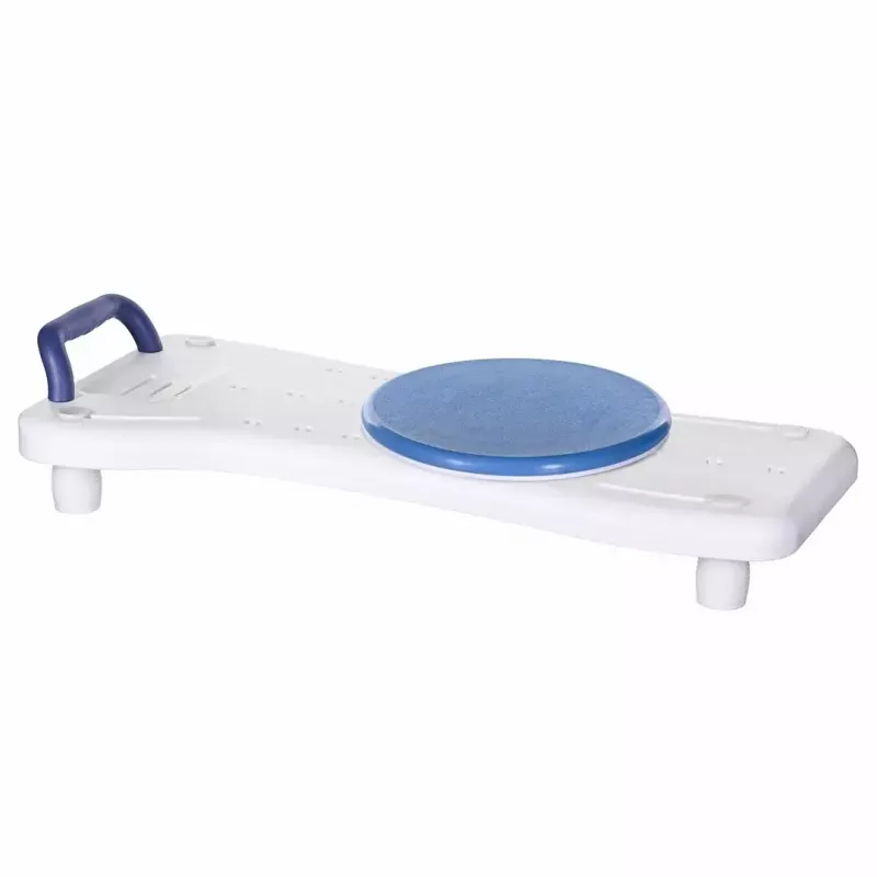 Vannas sols ActionMed LW400AM 2-in-1 ar grozāmu pārvietošanas disku, balts, mitrumizturīgs, ergonomisks sēdeklis, pakarināšanas atvere