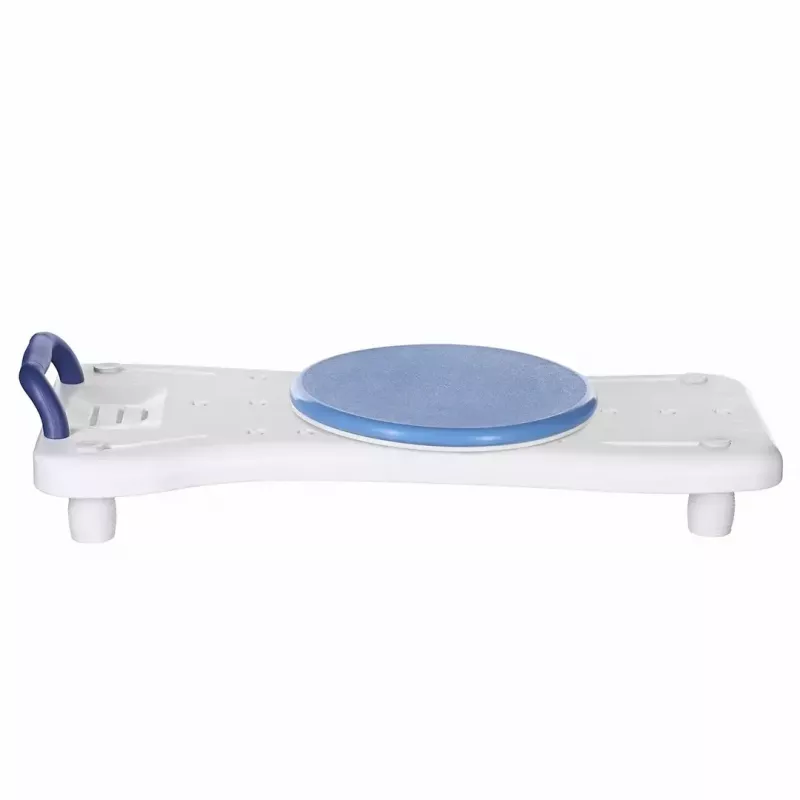 Vannas sols ActionMed LW400AM 2-in-1 ar grozāmu pārvietošanas disku, balts, mitrumizturīgs, ergonomisks sēdeklis, pakarināšanas atvere