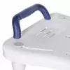 Vannas sols ActionMed LW400AM 2-in-1 ar grozāmu pārvietošanas disku, balts, mitrumizturīgs, ergonomisks sēdeklis, pakarināšanas atvere
