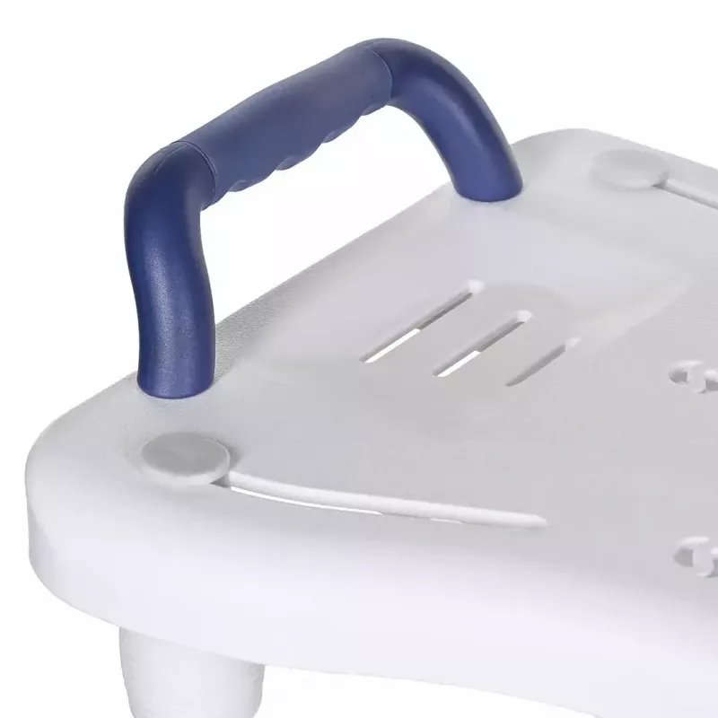 Vannas sols ActionMed LW400AM 2-in-1 ar grozāmu pārvietošanas disku, balts, mitrumizturīgs, ergonomisks sēdeklis, pakarināšanas atvere