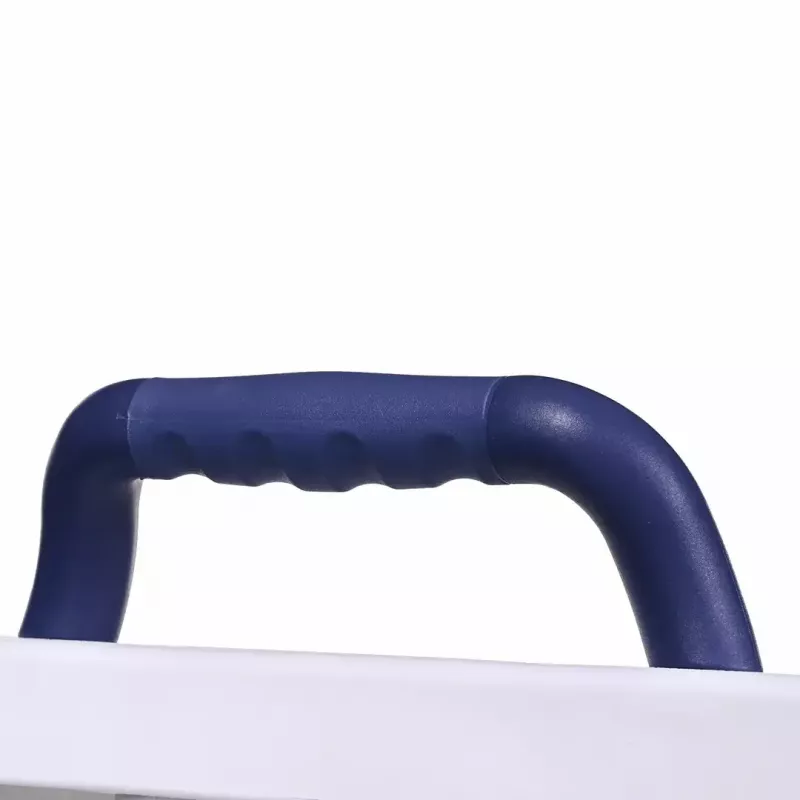 Vannas sols ActionMed LW400AM 2-in-1 ar grozāmu pārvietošanas disku, balts, mitrumizturīgs, ergonomisks sēdeklis, pakarināšanas atvere