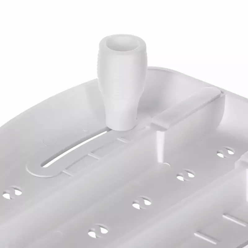 Vannas sols ActionMed LW400AM 2-in-1 ar grozāmu pārvietošanas disku, balts, mitrumizturīgs, ergonomisks sēdeklis, pakarināšanas atvere