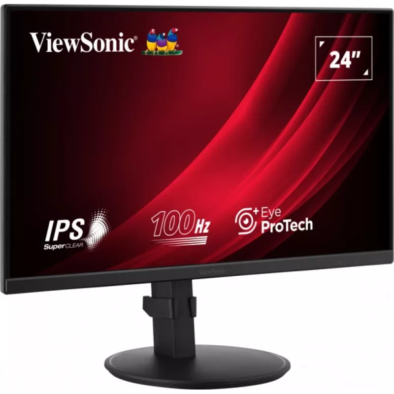 Viewsonic VG2408A-MHD datora monitors 61 cm (24 colli) 1920 x 1080 pikseļi Full HD LED Melns
