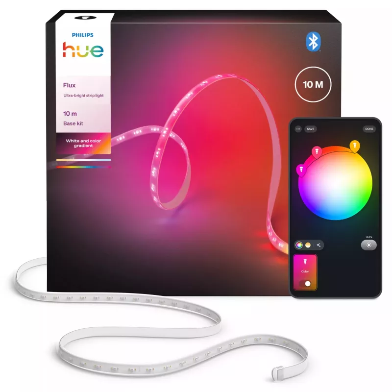 Philips Hue Flux Ultra Bright Gradient viedā LED lente, 10 m