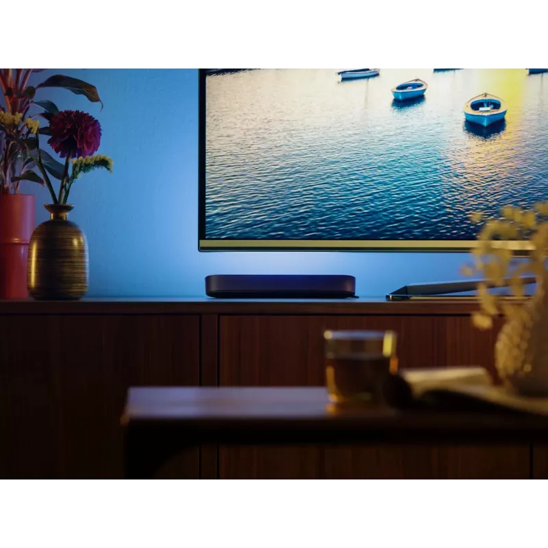 Philips Hue Play gaismas stieņu komplekts — 2 Play stieņi + Hue Bridge Pro, Bluetooth, melns, C tipa spraudnis