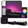 Philips Hue Play gaismas stieņu komplekts — 2 Play stieņi + Hue Bridge Pro, Bluetooth, melns, C tipa spraudnis