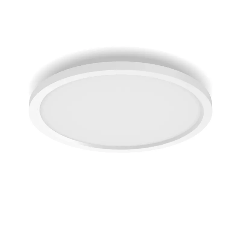 Philips Surimu Round Panel viedie griestu lukturi, Bluetooth/Zigbee, Balts, Alumīnijs, Daudzkrāsains, 2000 K