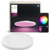 Philips Surimu Round Panel viedie griestu lukturi, Bluetooth/Zigbee, Balts, Alumīnijs, Daudzkrāsains, 2000 K