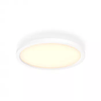 Philips Aurelle Hue Apaļais Griestu Panelis, Viedā griestu lampa, Bluetooth/Zigbee, Balta, LED, Alumīnijs, Maināma
