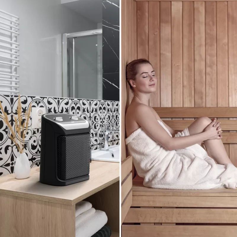 Rowenta Mini Excel SO9261 melns 1800 W keramiskais ventilatorsildītājs