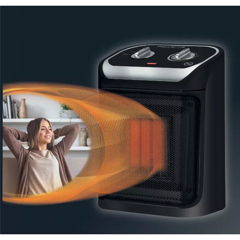 Rowenta Mini Excel SO9261 melns 1800 W keramiskais ventilatorsildītājs