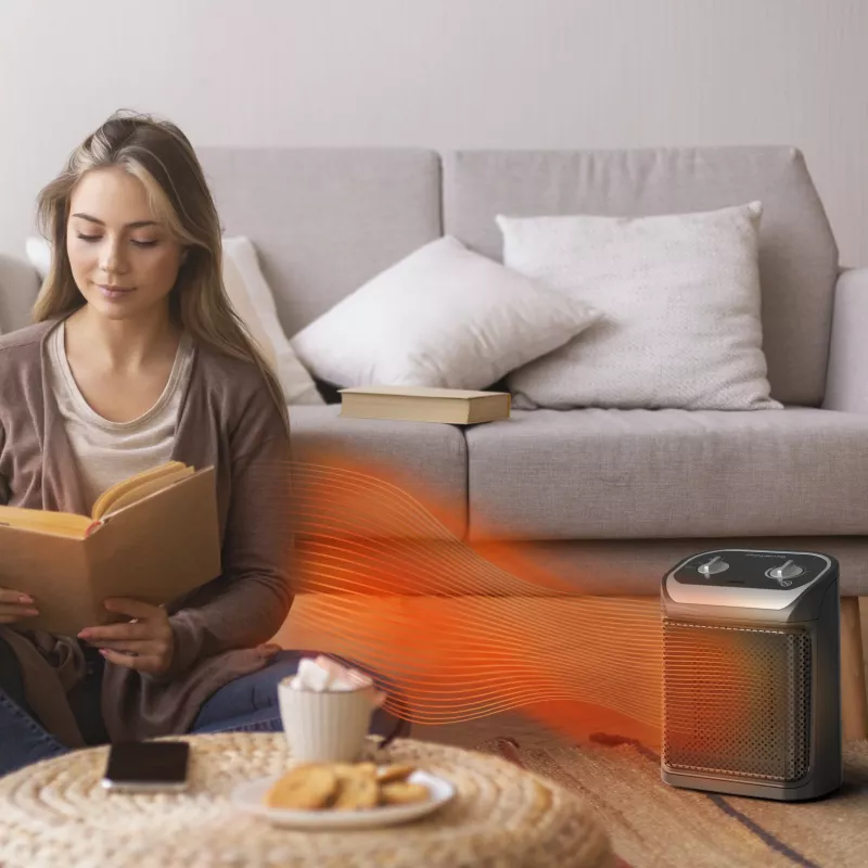 Rowenta Mini Excel SO9261 melns 1800 W keramiskais ventilatorsildītājs