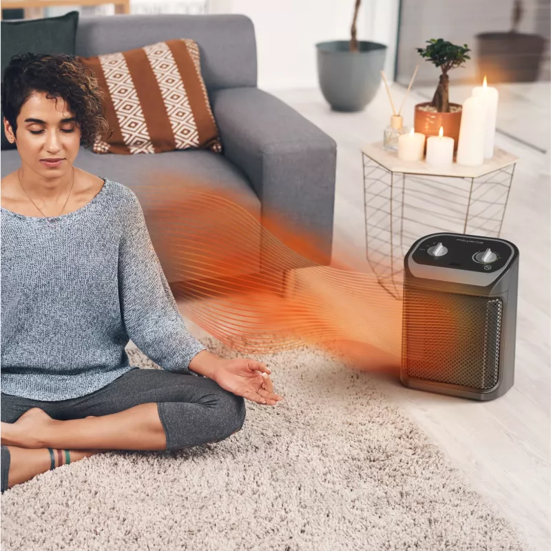 Rowenta Mini Excel SO9261 melns 1800 W keramiskais ventilatorsildītājs