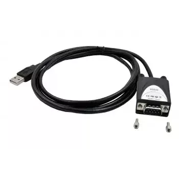 Seriālais kabelis EXSYS EX-1311-2 USB Type-A DB-9 Melns 1.8 m