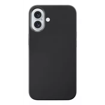 Cellularline Sensation - iPhone 16 Silikona maciņš, mīksts pieskāriens, melns