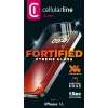 Cellularline Fortified Xtreme Glass aizsargstikls iPhone 16 – pastiprinātas malas, triecienizturīgs, viegli uzliekams