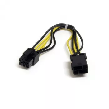 StarTech.com 8 collu PCI Express strāvas pagarinātājkabelis, 6-pin vīriešu uz 6-pin sieviešu, 0.15 m