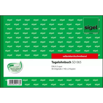 Biznesa veidlapa Sigel SD065 Green A5 120 loksnes