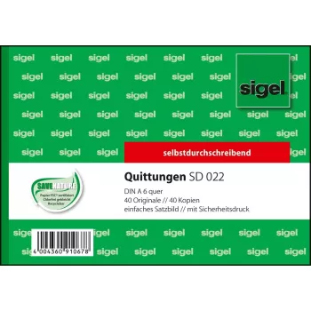 Biznesa veidlapa Sigel SD022 Zaļa A6
