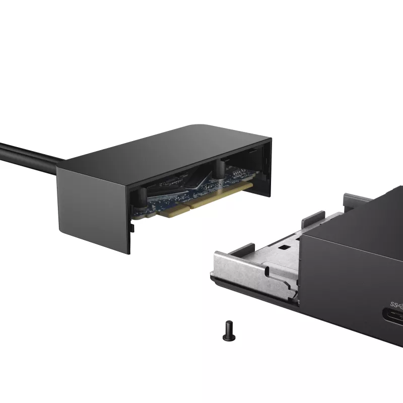 DELL WD19 vadu dokstacija USB 3.2 Gen 1 Type-C melna