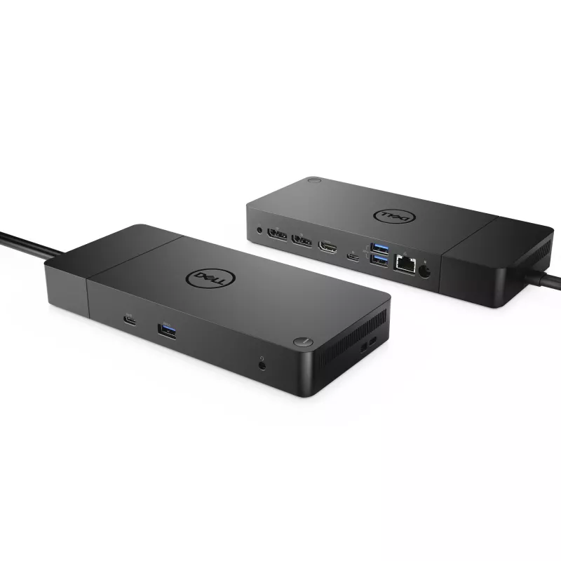 DELL WD19 vadu dokstacija USB 3.2 Gen 1 Type-C melna