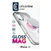 Cellularline Gloss Mag - Caurspīdīgs magnētiskais vāciņš iPhone 16 ar MagSafe saderību