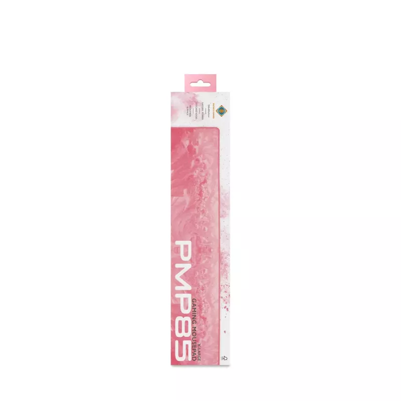 Deltaco PMP85 pelēkdzeltenais pelēkdzeltenais paliktnis 900x400x4 mm koraļļu rozā