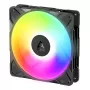 140 mm korpusa ventilators Arctic Freezer P14 Pro Reverse A-RGB — PWM, 140 mm, 166,5 m³/h, 5,1 mmH2O, FDB, melns