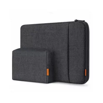 Sleeve maciņš Inateck LB01006 15 collu (38,1 cm) klēpjdatoriem, Melns/Pelēks