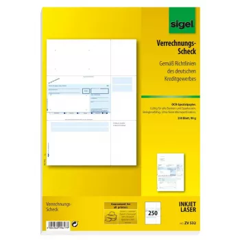Biznesa veidlapa Sigel ZV532, A4, balta, 250 loksnes
