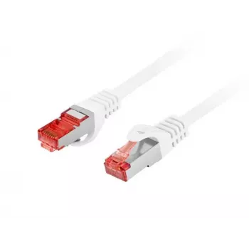 Tīkla vada savienotājkabelis LANBERG PCF6-10CU-0050-W Cat6 S/FTP (S-STP) Balts 0.5 m RJ-45–RJ-45