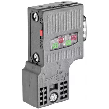 Siemens 6ES7972-0BA52-0XA0 PROFIBUS savienotājs, RS 485, Fast Connect, bez programmēšanas porta, 90°