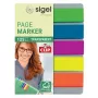 Grāmatzīme Sigel HN610 elastīga daudzkrāsaina 125 gab. zila zaļa oranža violeta dzeltena