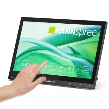 HANNspree HT165HPB 15.6 collu (39.6 cm) Full HD IPS LCD skārienekrāns 1920×1080, 15 ms, VESA, skaļruņi, melns