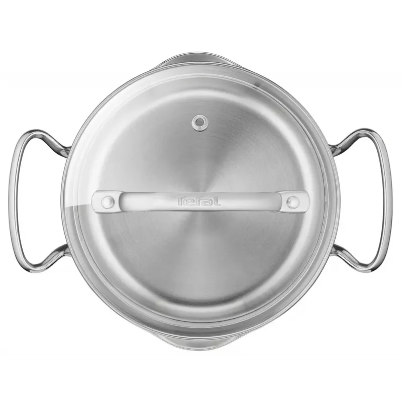 Katlu komplekts Tefal Duetto+ G719S7, nerūsējošais tērauds, 7 gab. (katliņi Ø16/20/24 cm, kastrolis Ø16 cm), indukcija, vāki, cepeškrāsns līdz 250°C