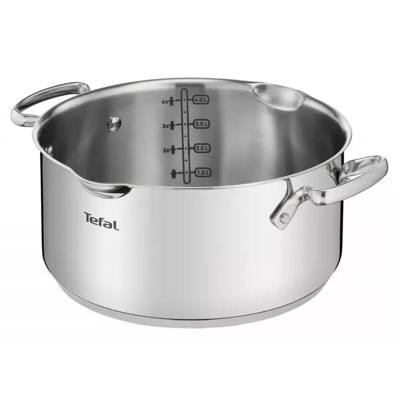 Katlu komplekts Tefal Duetto+ G719S7, nerūsējošais tērauds, 7 gab. (katliņi Ø16/20/24 cm, kastrolis Ø16 cm), indukcija, vāki, cepeškrāsns līdz 250°C