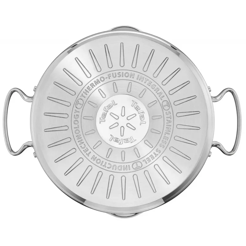 Katlu komplekts Tefal Duetto+ G719S7, nerūsējošais tērauds, 7 gab. (katliņi Ø16/20/24 cm, kastrolis Ø16 cm), indukcija, vāki, cepeškrāsns līdz 250°C