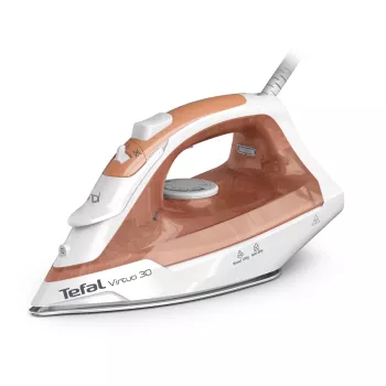 Tefal Virtuo 30 FV2C40E0 gludeklis sausai un tvaika gludināšanai, keramikas zole, 2000 W, persiku/balts